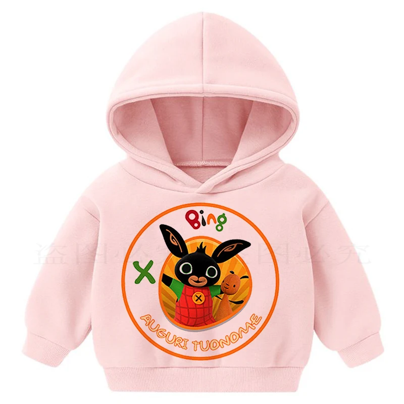 

Vogue Bing Rabbits kids clothes cartoon print fashion hoodies girls boys harajuku kawaii children clothes funny pullover