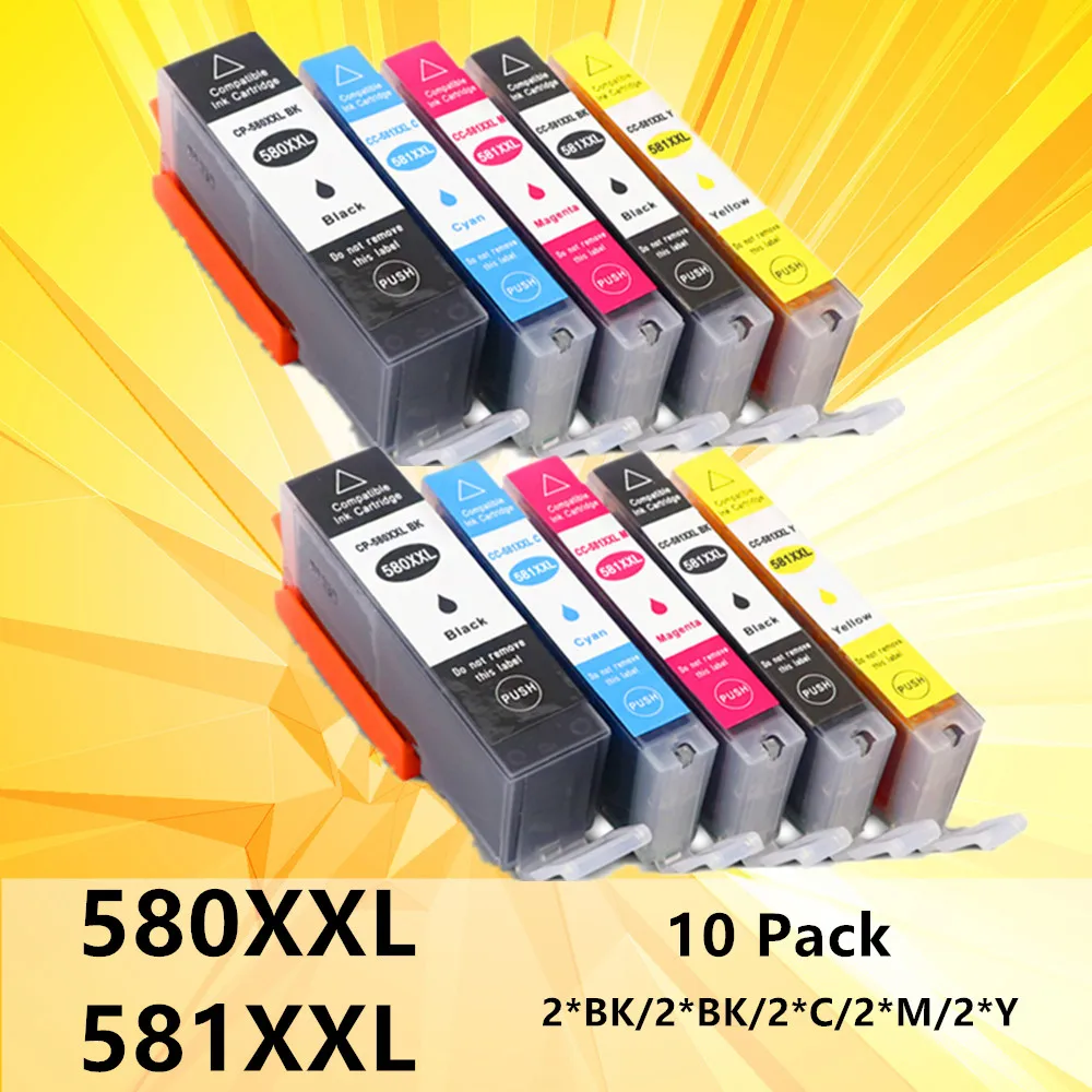 580XXL 581XXL чернильный картридж Замена для Canon PGI-580XXL CLI-581XXL PGI 580 XXL CLI 581 Pixma TS8150 TS8151 TS8152 |