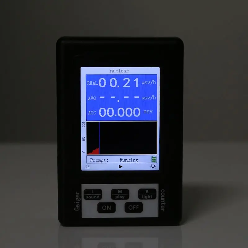 

Upgrade Geiger Counter Nuclear Radiation Detector Personal Dosimeter Marble Tester X-ray Beta Gamma Ray Display Screen Radiation