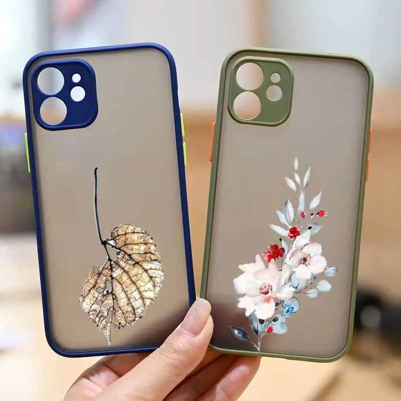 

Flower rose Luxury Phone Case for iphone 12 XS 11 pro max mini 7 8 6 6s plus SE2020 X XR Camera protection dark blue cases