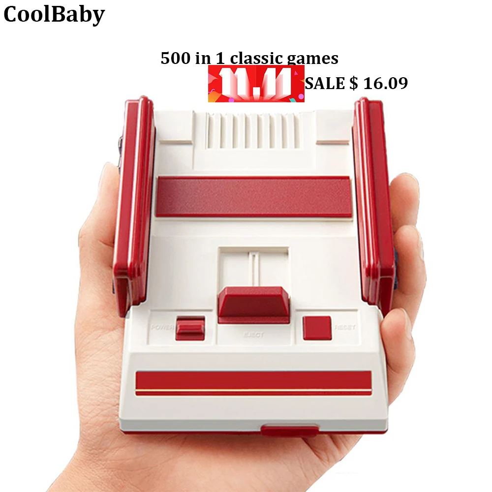 Игровая приставка для видеоигр двойной портативный выход AV 1000 в 1 классический