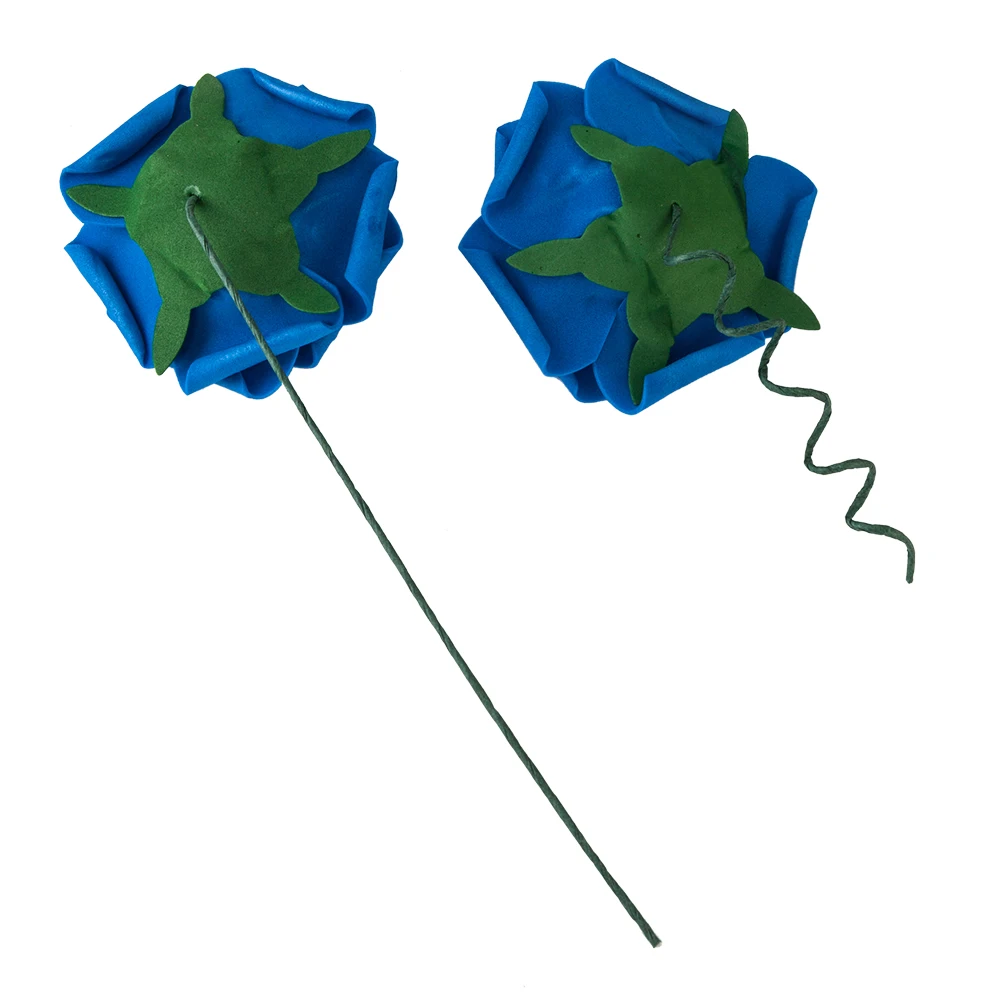 

50pcs PE Foam Rose Flower Dark Blue