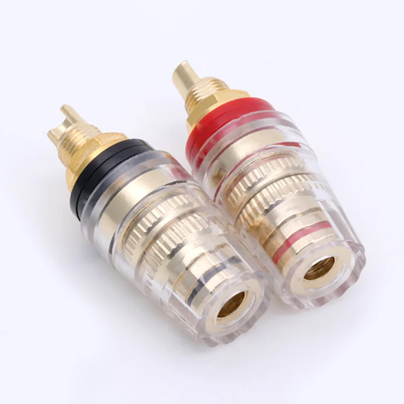 5Pairs/10pcs Banana Plug Jack Binding Post Terminal Gold Plated Socket Terminals Amplifier Speaker Connector | Обустройство дома