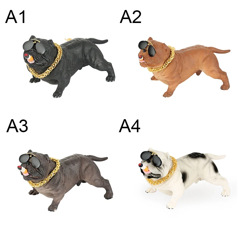 

Bully Dog Car Interior Decoration Dashboard Ornament Fashion Funny Cute Home Decoration Auto Accessories With Anti-slip Mat