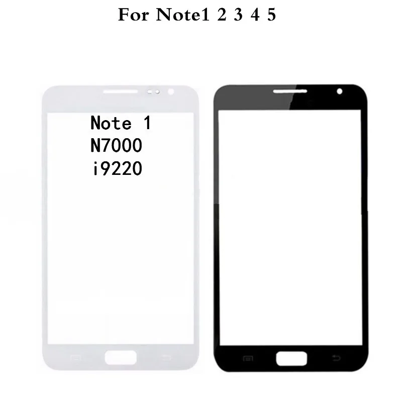 Для Samsung Galaxy Note 1 2 3 4 5 N7000 N7100 N900 N910 N920 Note4 Note5 передняя внешняя стеклянная линза