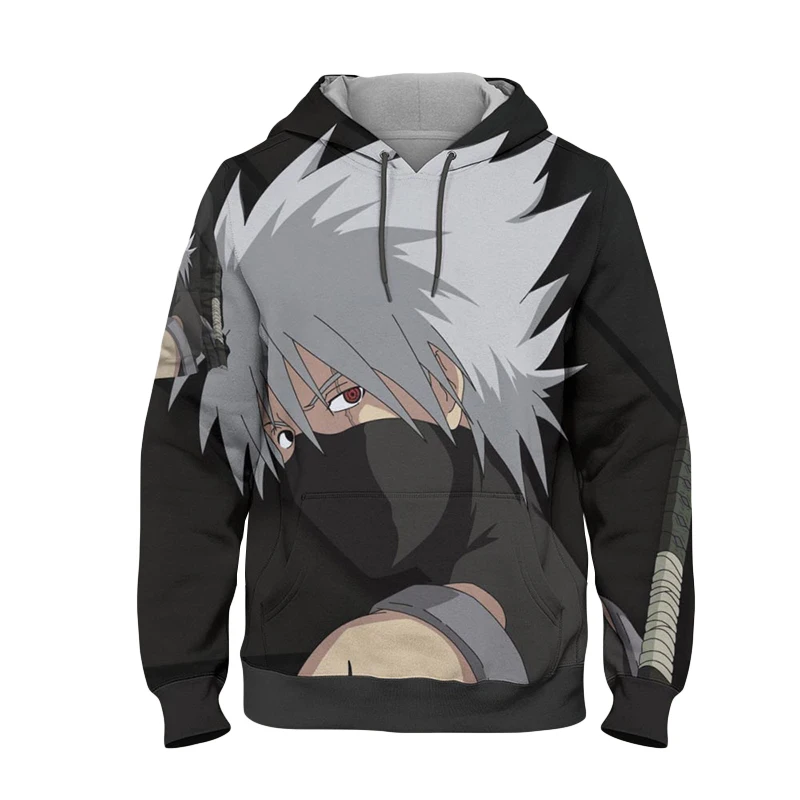 

YOUTHUP 2020 New Arrival Anime Men's Hoodie 3D Printed Kakashi Sweatshirts Pullovers Long Sleeve Male Hoodies Sweatshirts