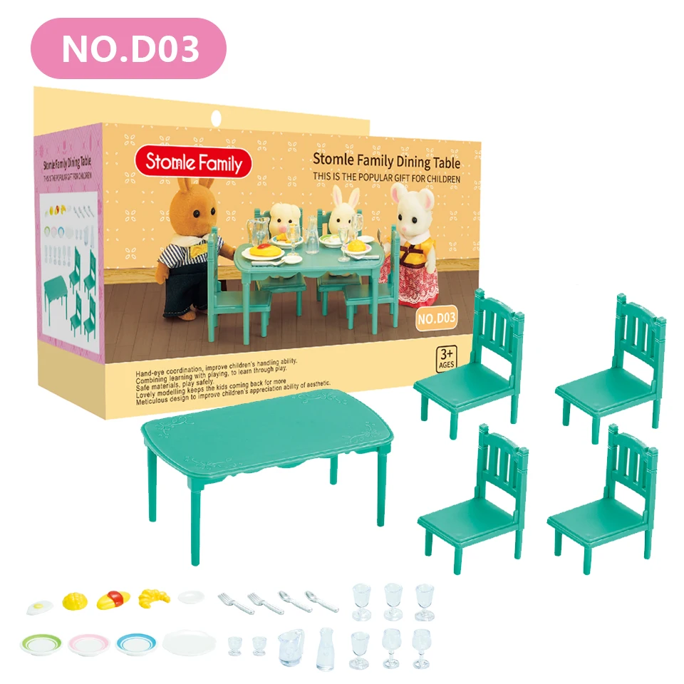 Новинка 2021 миниатюрная мебель для кукольного домика зеленые стулья кухни мини