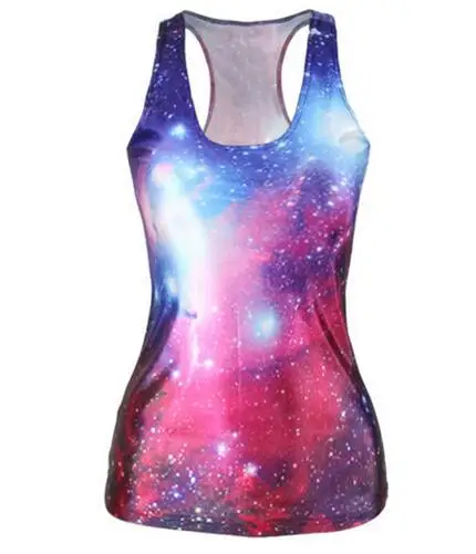 Женский сексуальный жилет в стиле Харадзюку летний топ майка с 3D принтом виде