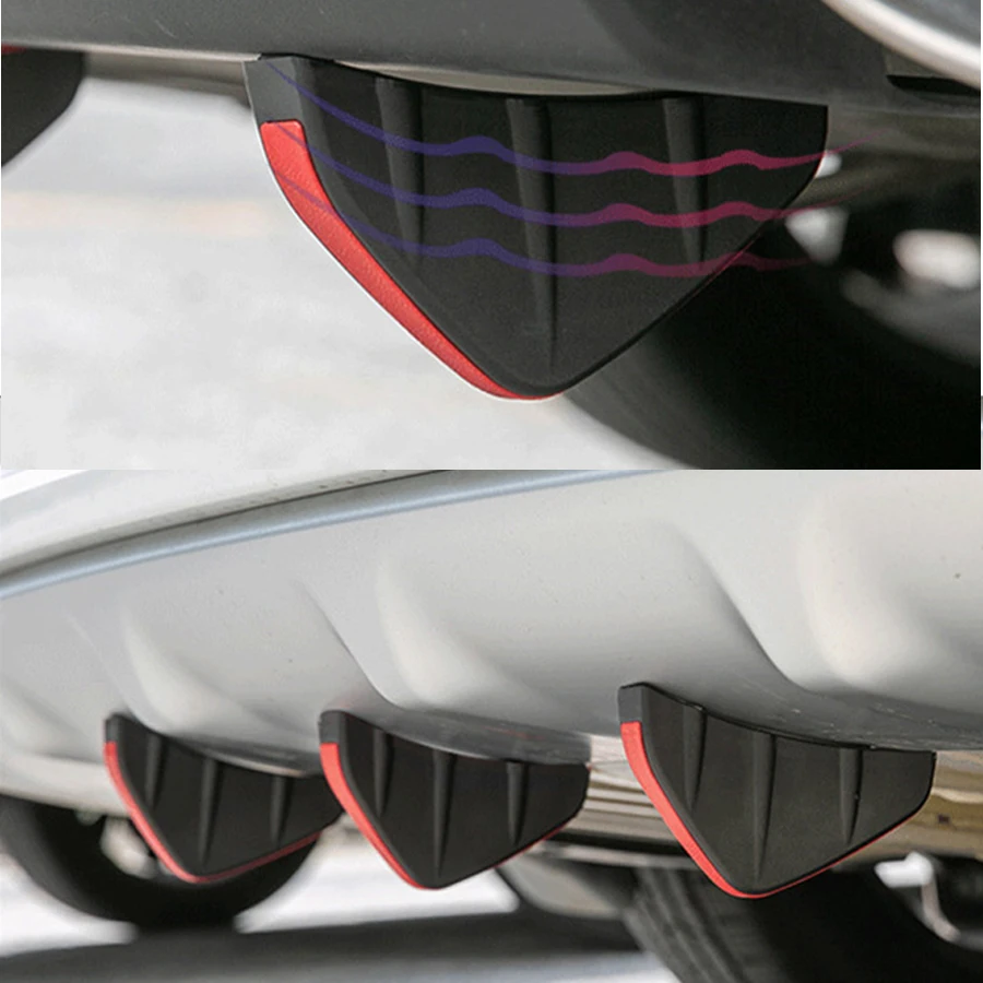 4 шт. Автомобильный задний бампер диффузор акулий плавник спойлер разветвитель