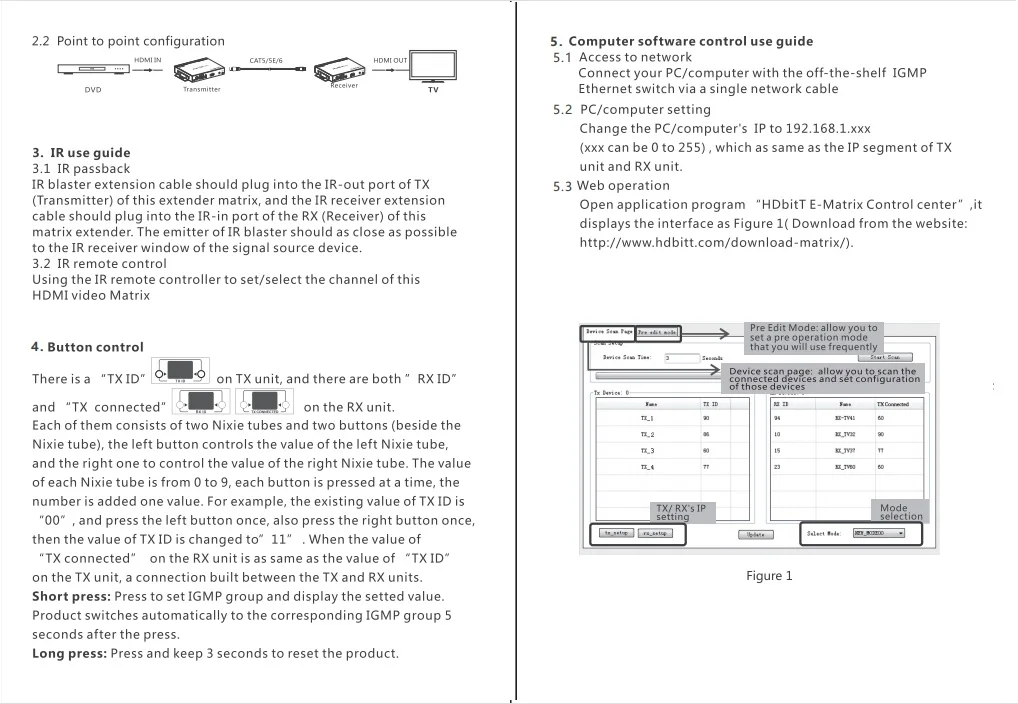 LKV683Matrix-4.0 HDMI-compatible 4K*2K@30Hz Network Extender Converter with IR Over LAN RJ45 CAT5/5E/6 HDCP Compatible | Электроника