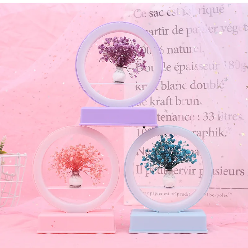 Цветы Музыка ночник креативный подарок на день Святого Валентина мультфильм