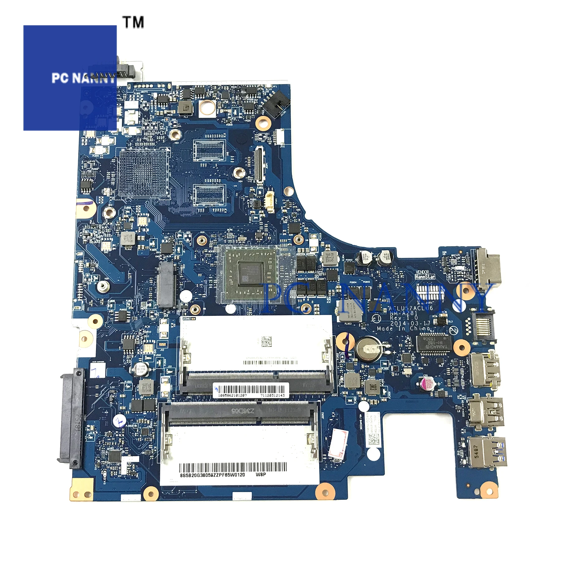 Материнская плата для ноутбука Lenovo 5B20G38059 G50 45 ACLU5/ACLU6 A8 6410 DDR3