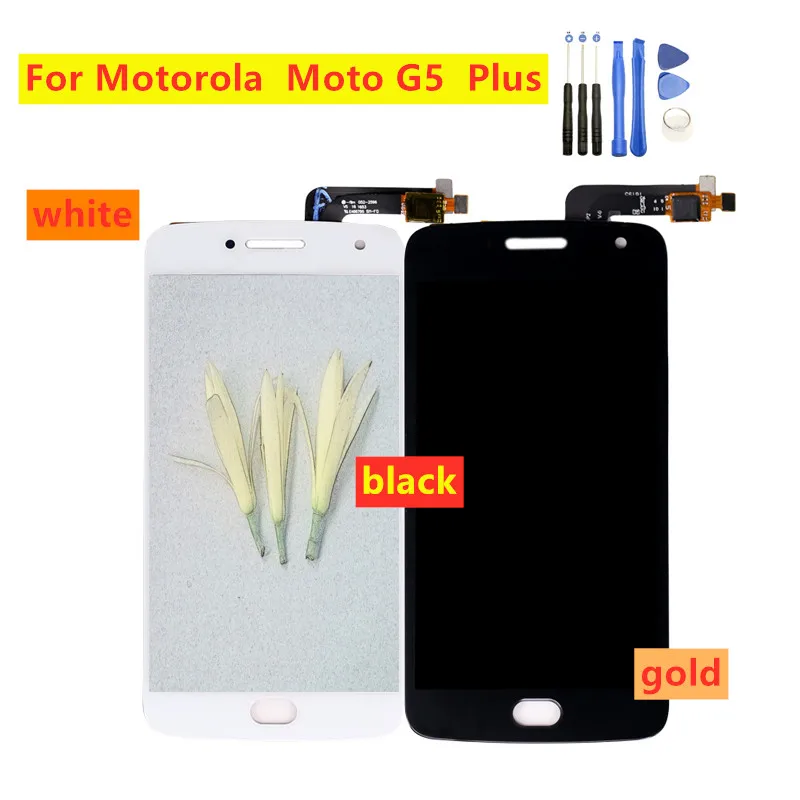 100% протестированный для Motorola Moto G5 PLUS XT1686 XT1681 XT1683 ЖК экран сенсорный дигитайзер