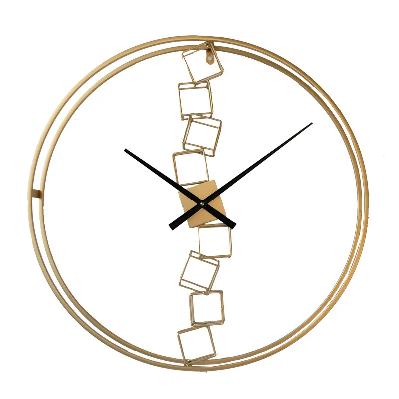 

Simple Creative Metal Art Wall Clock Living Room Luxury Silent Nordic Wall Clock Modern Design Reloj Pared Home Decor BW50WC