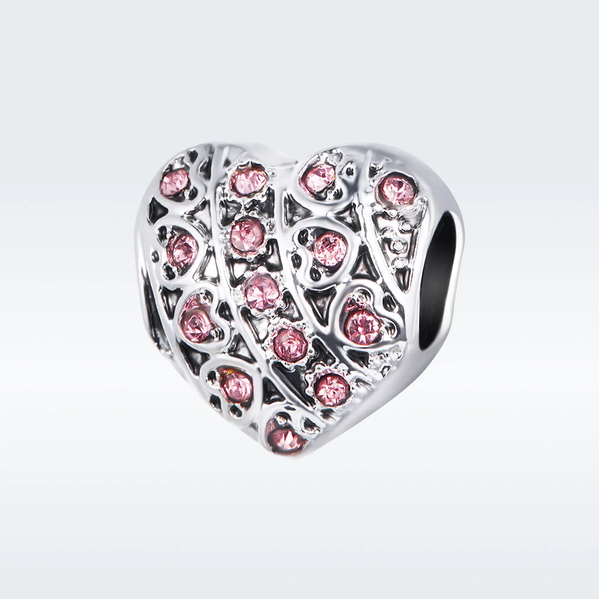 

Heart-shaped Alloy Beads Heart Words Platinum Plated Fashion Beaded Bracelet Jewelry Accessories Jewelry Making Supplies