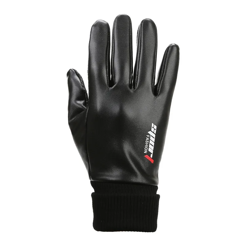 

Мужские перчатки для верховой езды сохраняют тепло альпинистские спортивные водонепроницаемые ветрозащитные плюшевые перчатки с пальцам...