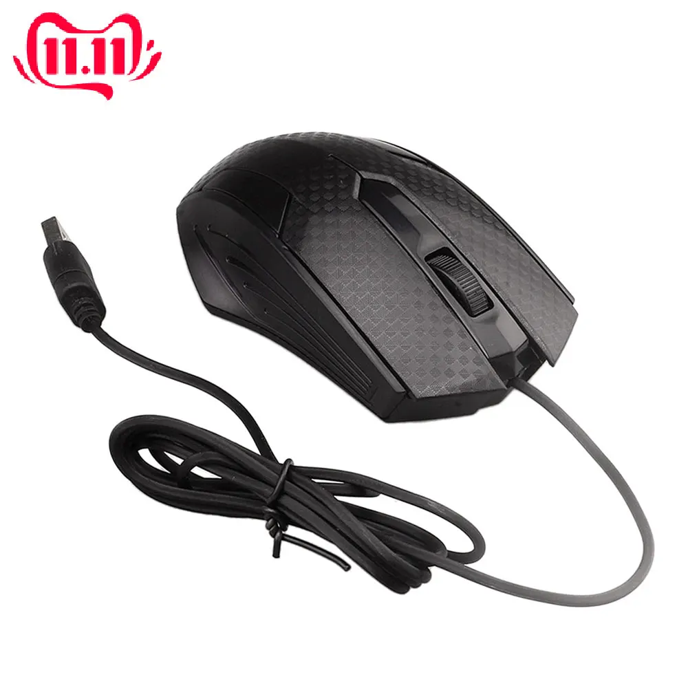 Проводная игровая мышь USB компьютерная портативная 1000DPI оптическая для ноутбука