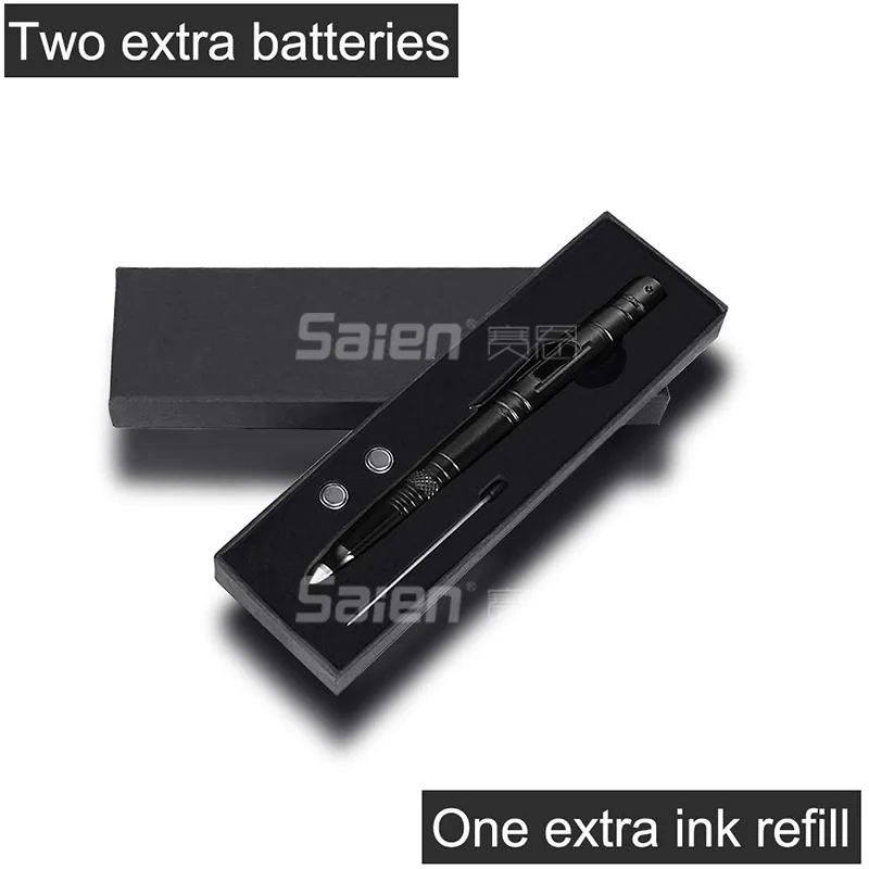 Тактическая ручка для самообороны многофункциональный инструмент светодиодный