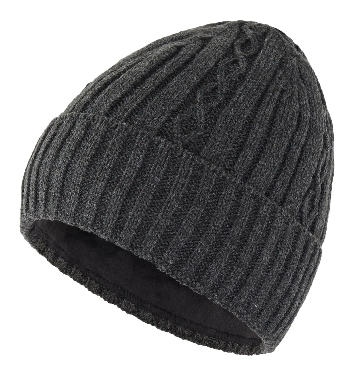 Мужская зимняя шапка Connect Tyle плотная Вязаная Шапка-бини с акриловым кабелем