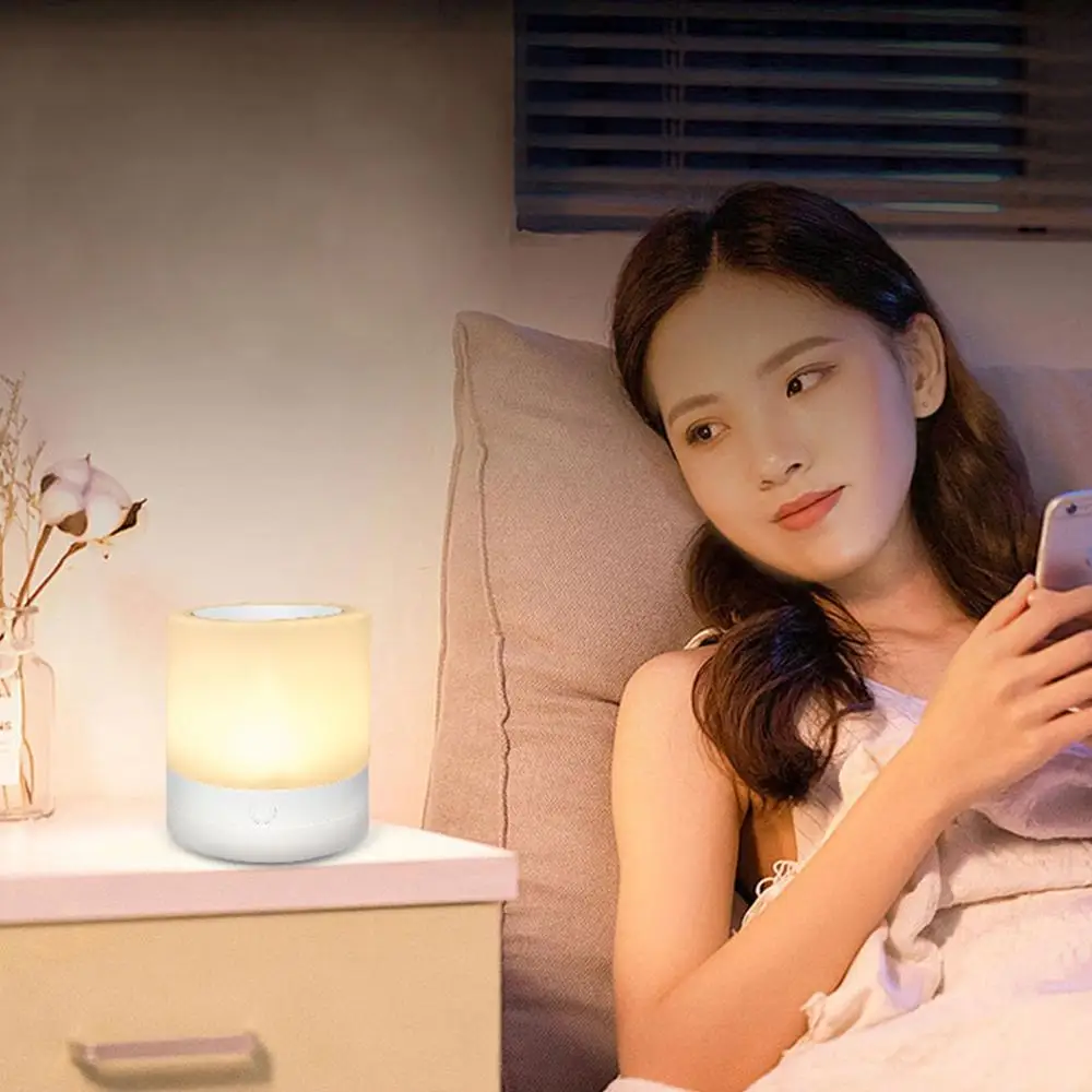 USB прикроватный светильник Светодиодный настольный Ночной творческий кровать