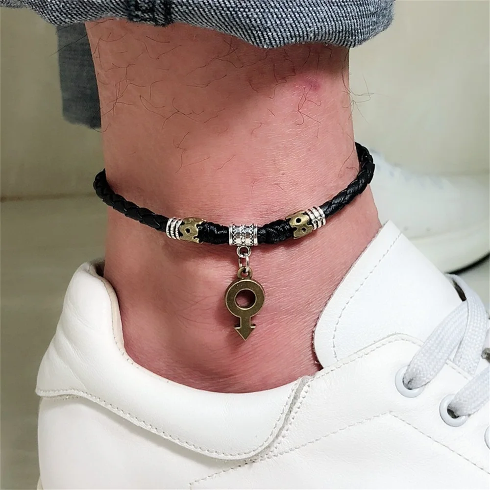 Веревочные ножные браслеты ручной работы для влюбленных украшения ног пляжные |