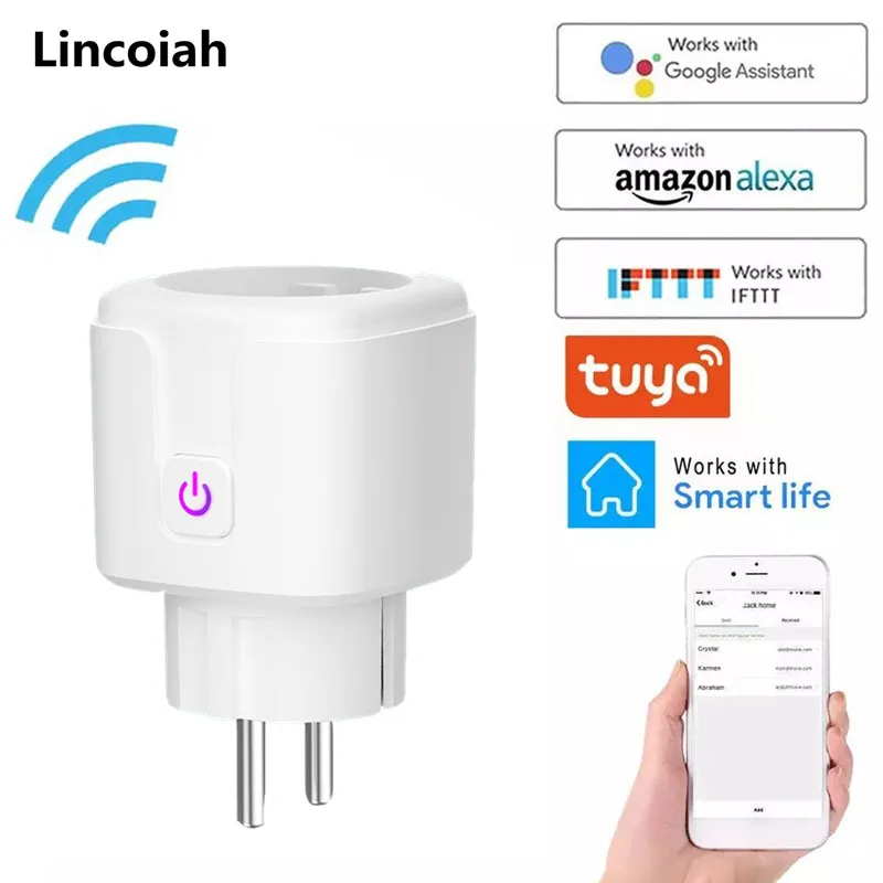 Умная розетка с Wi-Fi 16 А поддержкой Alexa и Google Assistant | Электроника