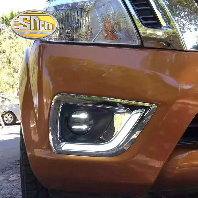 Автомобильные светодиодные дневные ходовые огни для Nissan Navara NP300 2015 2016 с реле