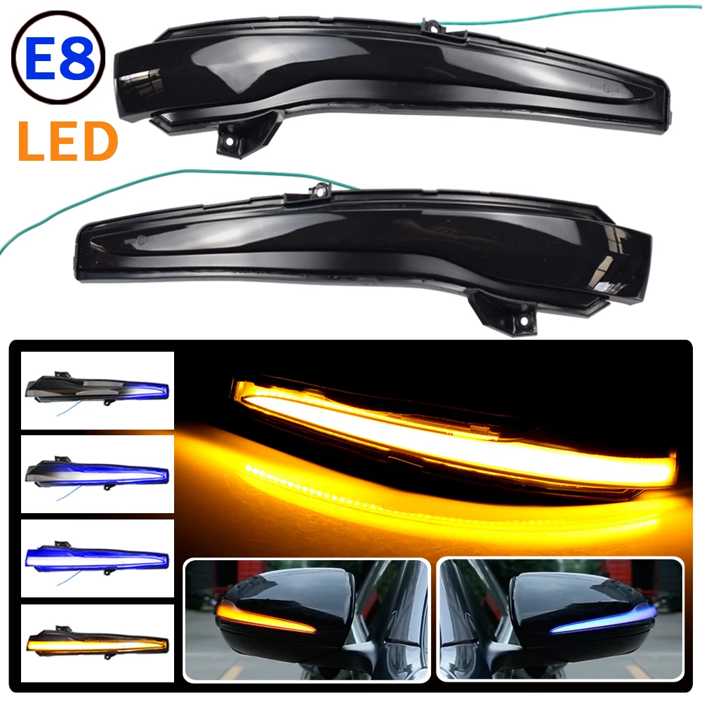 

2pcs For Benz E Class W213 E200 E250 E300 E350 E400 E500 E550 2016-2018 Dynamic Blinker Turn Signal LED Mirror Light