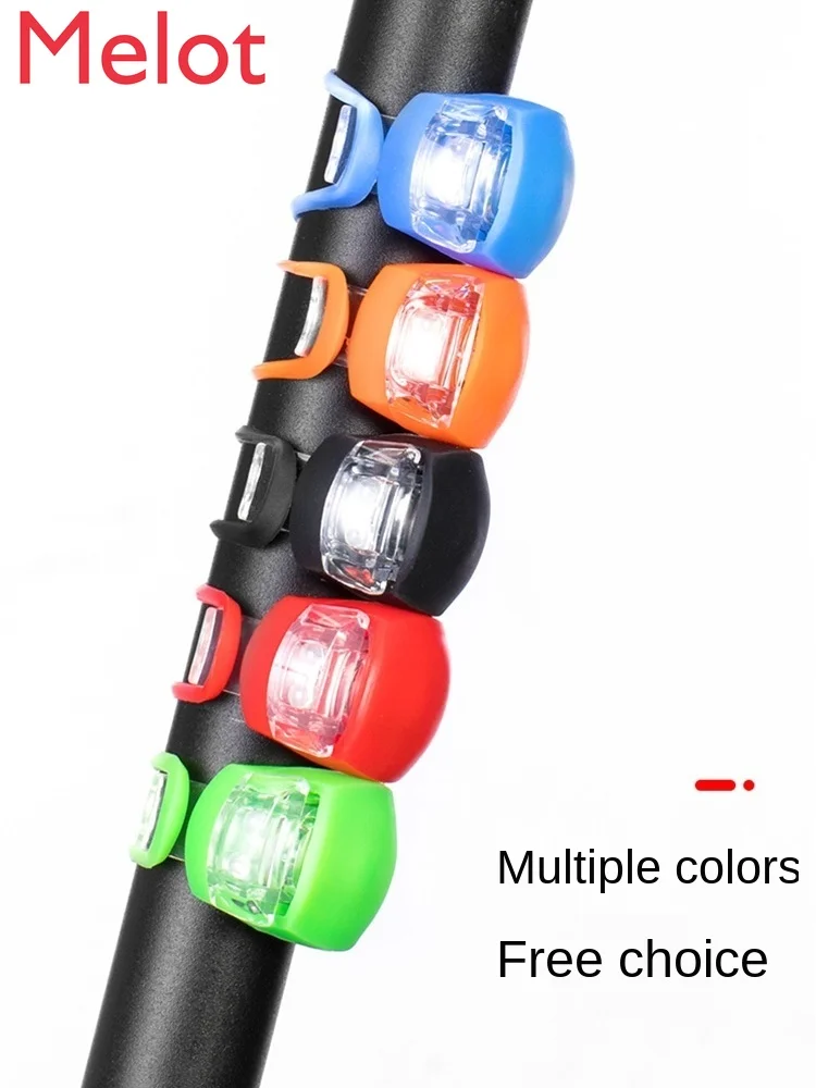 

Bicycle Taillight Silicone Road Warning Light Mountain Bike Decorative Light Cycling Fixture and Fitting
