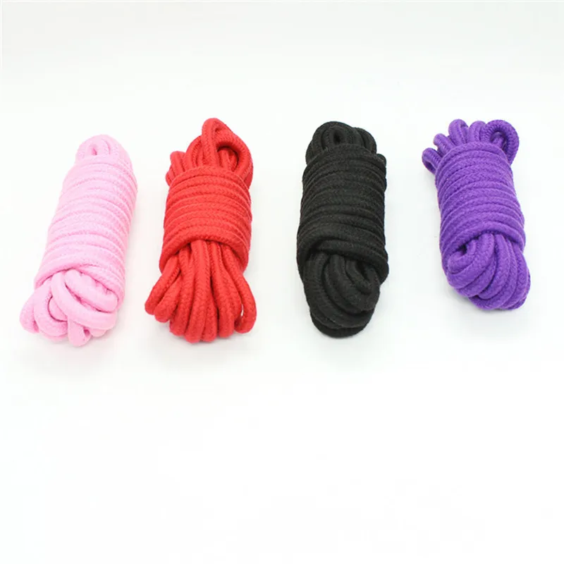 4 шт./лот Сексуальная мягкая хлопковая веревка для бондажа 10 м бондаж тела