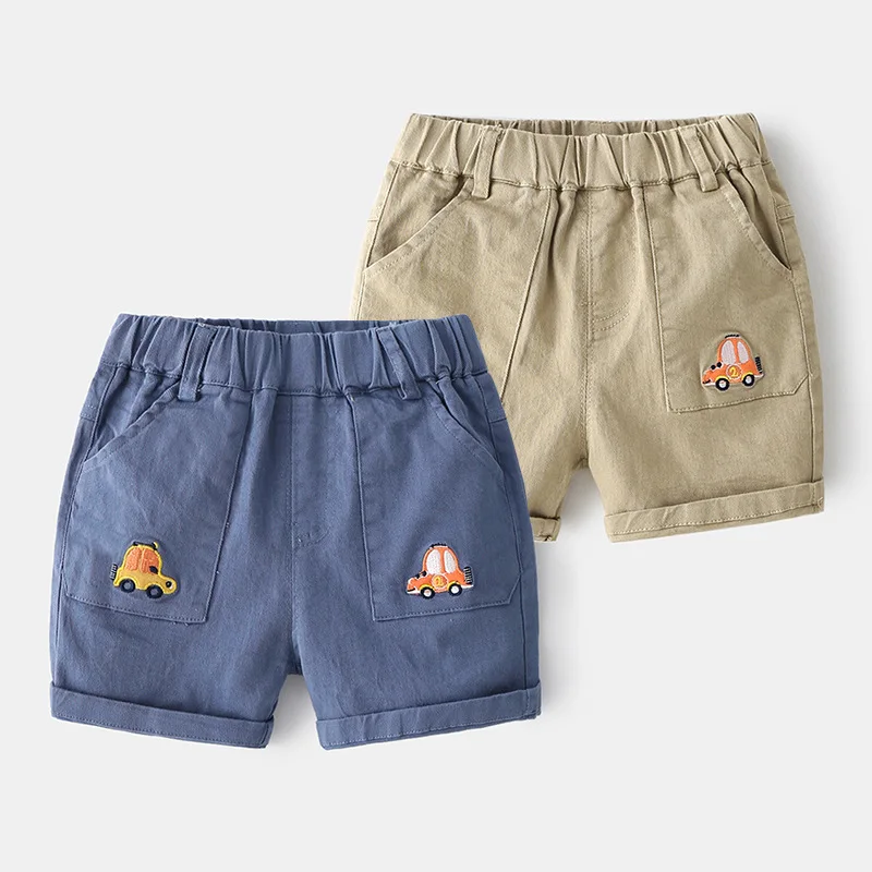 

Детские шорты с проектом "с 2021 Летние повседневные шорты для мальчиков, детские трусики с мультяшным автомобилем, модная детская одежда из х...