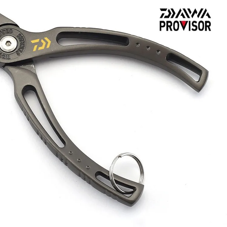 New DAIWA Titanium Alloy Fishing Pliers Scissors Hook Remover Braid Line Cutting Lure Tackle with Coiled Lanyard | Спорт и