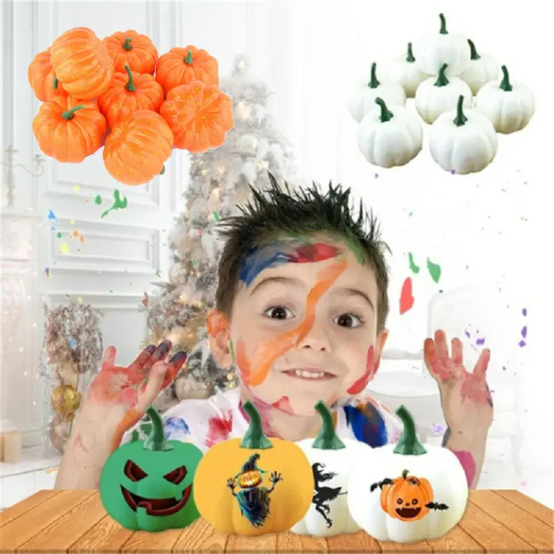 Хэллоуин мини моделирование тыквы Творческий пены вечерние украшения сада