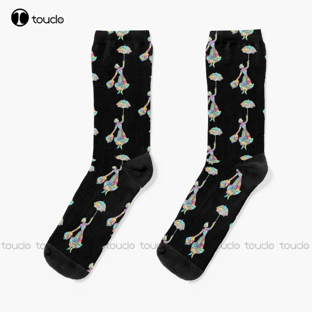 

Mary_Poppins- The Magical Nanny Socks Bulk Socks Christmas New Year Gift Unisex Adult Teen Youth Socks 360° Digital Print