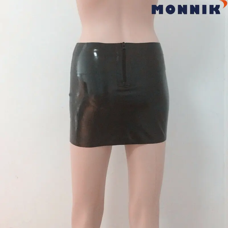 Латексные мини-юбки MONNIK женские резиновые платья одежда для ночного клуба Gummi 0 4
