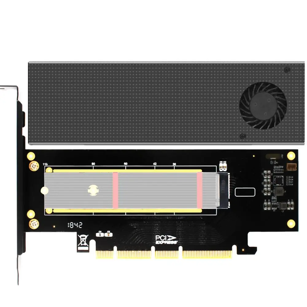 JEYI SK8 NEW для NVME карты расширения M.2 радиатор к PCIE3.0 GEN3 M.3(SK8 + N90 теплоотвод) (новый half