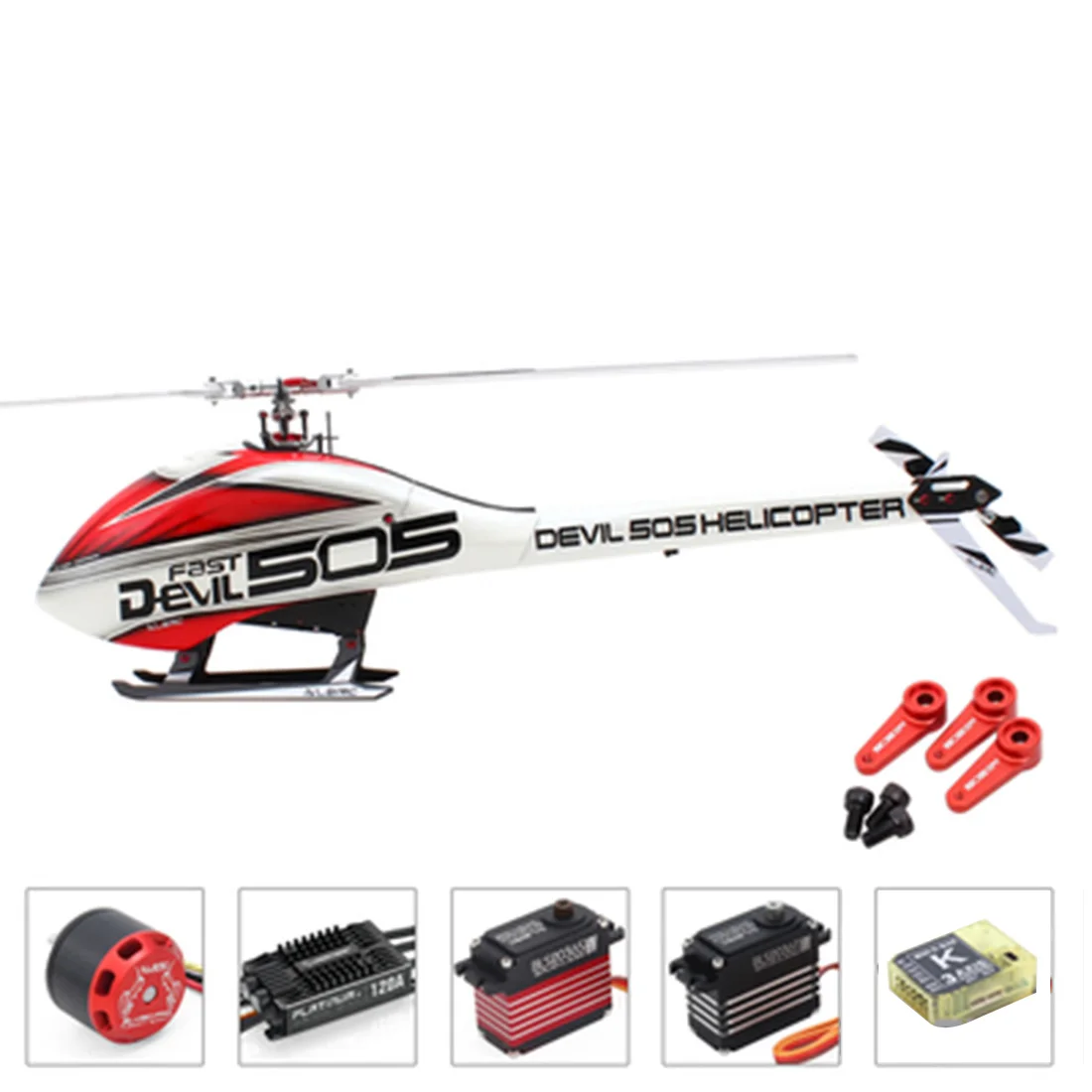 ALZRC - Devil 505 FAST FBL Super Combo RC вертолет с мини K-BAR V2 3-осевой гироскопической системой
