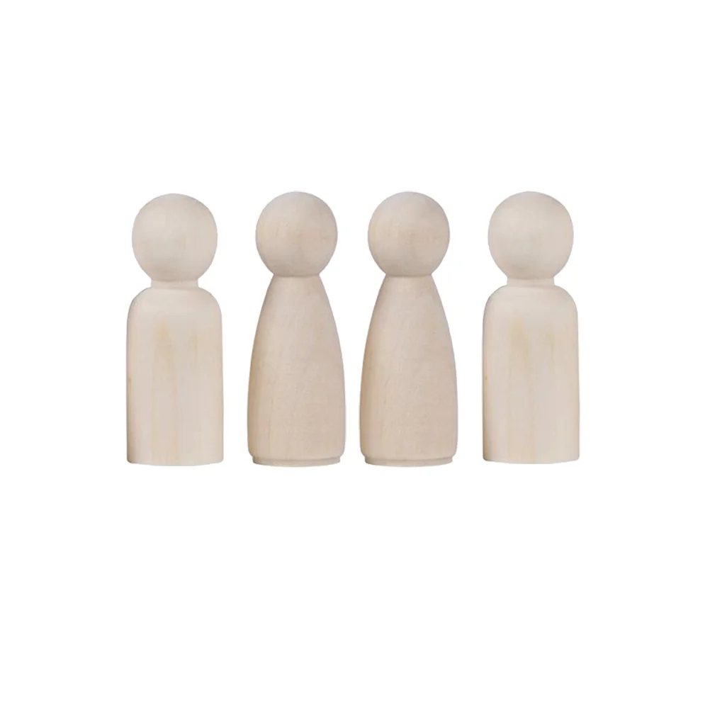 

20 Pcs Small Unfinished Wooden Man Doll Children Graffiti Puppet Toys (35mm Boy + 35mm Girl, 10 Pcs Each)