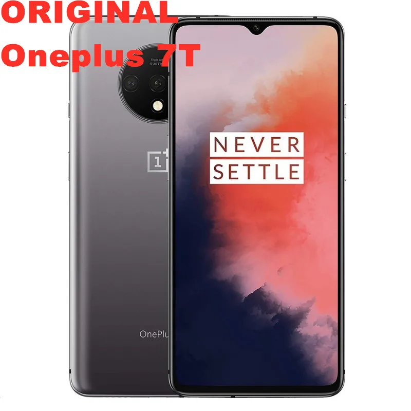 В наличии оригинальный Oneplus 7T Мобильный телефон Snapdragon 855 Plus 48.0MP Android смартфон 6 55