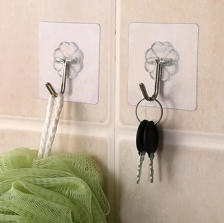 1 шт. бесшовный клейкий крючок сильной вязкой Крючки Вешалки для Ванная комната и