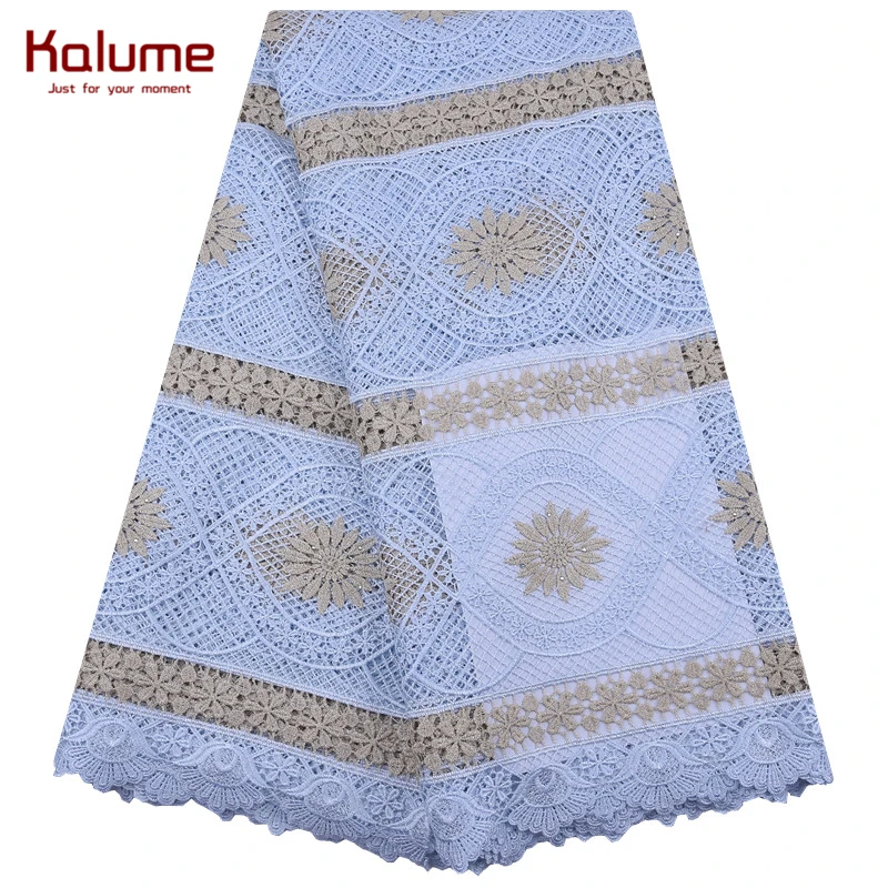 Klaume Высокое качество Африканский гипюровый шнур кружевная ткань отверстие