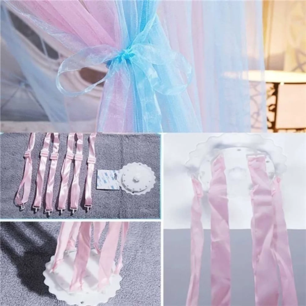 Romantic Hung Dome Bed Princess Round Foldable Fly Insect Proof Net Bedroom Breathable Circular Curtain Home Decor Easy Install | Дом и сад