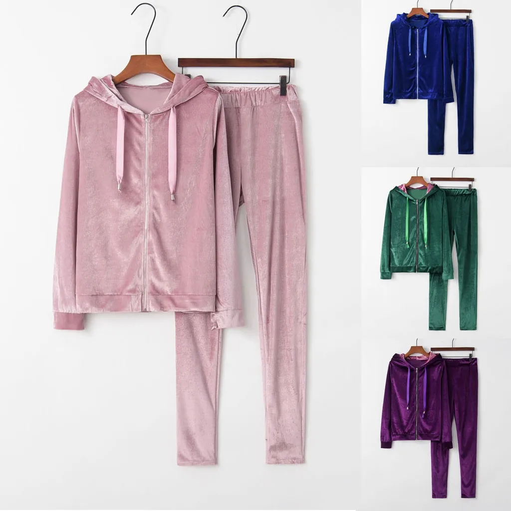 2019 Модный женский спортивный костюм осенняя и зимняя одежда хлопок длинный рукав