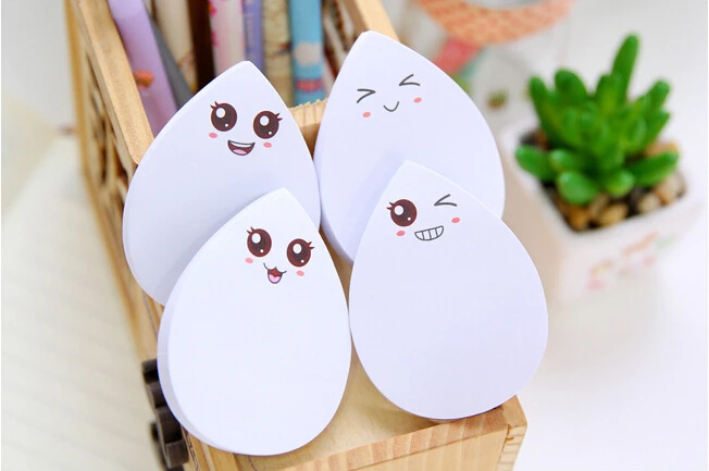 Ellen Brook 1 шт. Kawaii милые капли воды Липкие заметки креативные канцелярские блокноты Filofax блокноты для заметок офисные школьные принадлежности