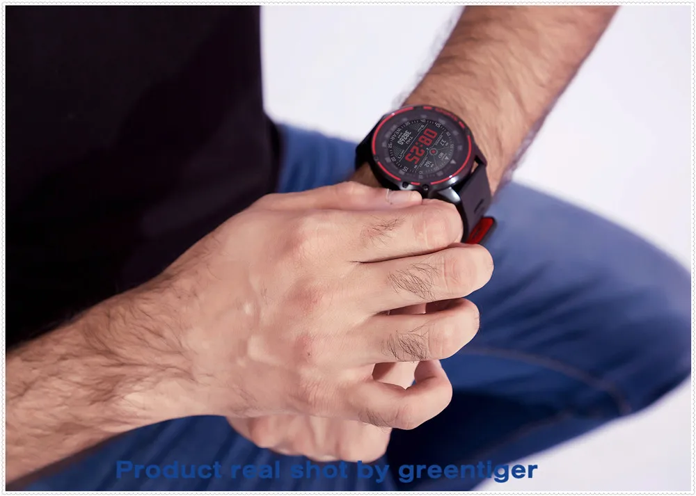 Greentiger ЭКГ+ PPG Смарт часы кровяное давление кислород IP68 Водонепроницаемый сердечный ритм погода музыка камера L8 Smartwatch VS L5 L7