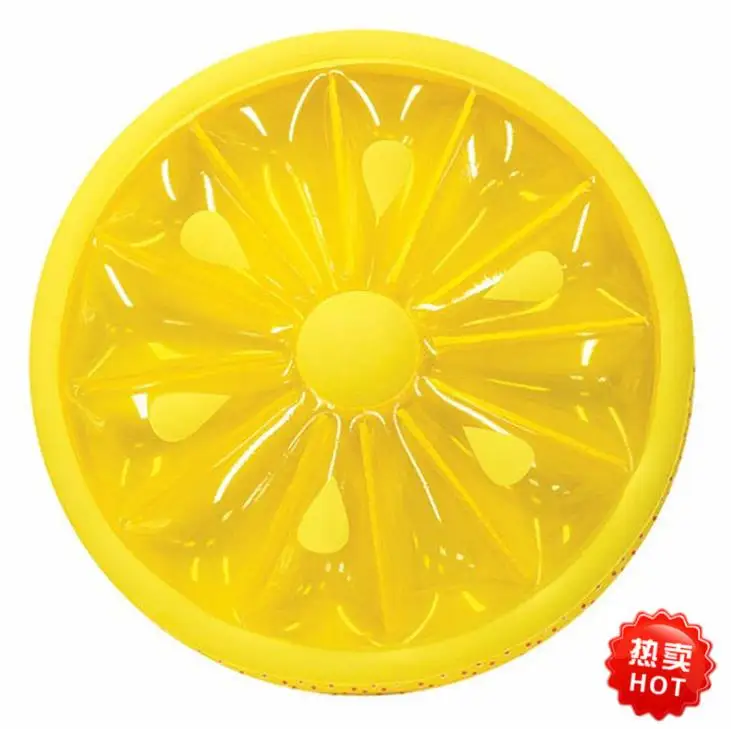 Надувное кольцо для бассейна круглая плавающая кровать с лимоном плавающий ряд