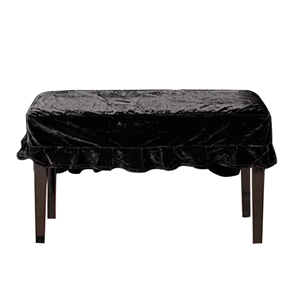 Double stool cover С чехлом Ручная стирка мягкий бархат красивый защитный домашний прочный практичный Пыленепроницаемый Чехол для фортепиано с защитой от царапин - Цвет: Double stool cover
