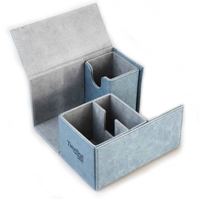 Кожаный чехол для карт Time Walker ручной работы деревянная коробка сражений с землей и облысением может вмещать