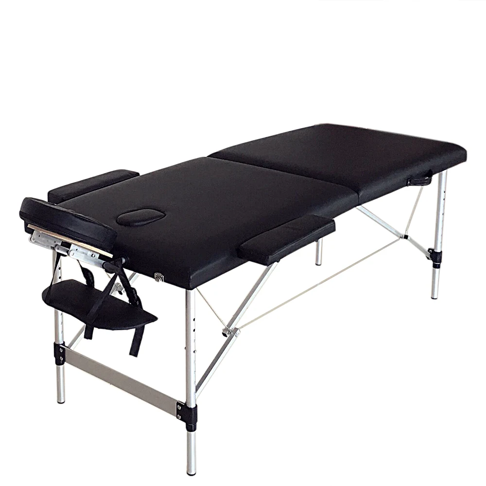 

84" Portable Foldable Aluminum Massage Table SPA Bed Carry Case Beauty Salon Therapy Massage Bed Treatment Table - US Stock