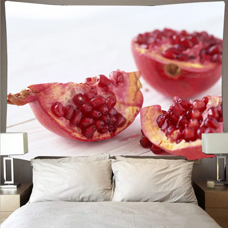 Вкусные фрукты настенный Декор ткань Большой wall art психоделический гобелен